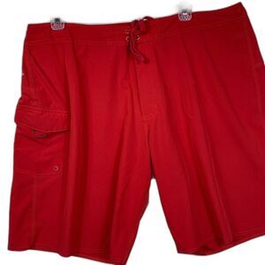 Honolua Mens 42 Boardshorts Red Swimming Bathing Suit Summer Sport Casual